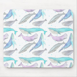Tapis De Souris Baleines et bulles Souris
