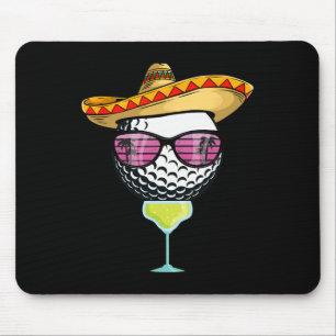 Tapis De Souris Balle de golf Femmes Cinco De Mayo avec sombrero M
