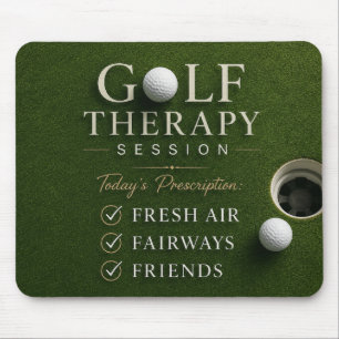 Tapis De Souris Balle de golf sur parcours vert