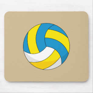 Tapis De Souris Balle de volley-ball en dessin