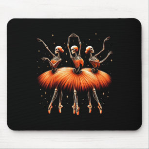 Tapis De Souris Ballerina Skeleton Dance Funny Halloween Ballet 1