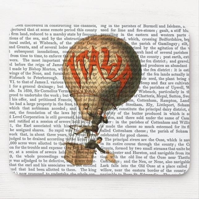 Tapis De Souris Ballon à air chaud Italia (Devant)