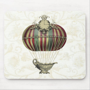 Tapis De Souris Ballon baroque avec l'horloge