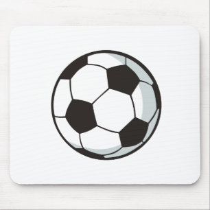 Tapis De Souris Ballon de football dans le style de bande dessiné