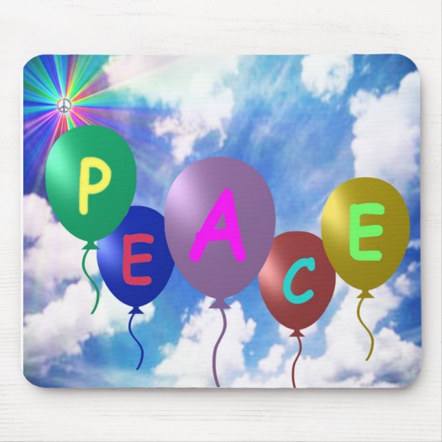 Tapis De Souris Ballons de paix 1-0-1 (Devant)
