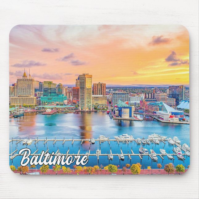 Tapis De Souris Baltimore, Maryland, États-Unis (Devant)