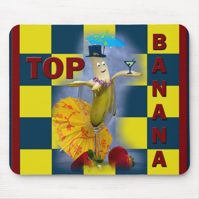 Tapis De Souris Banane supérieure (Devant)
