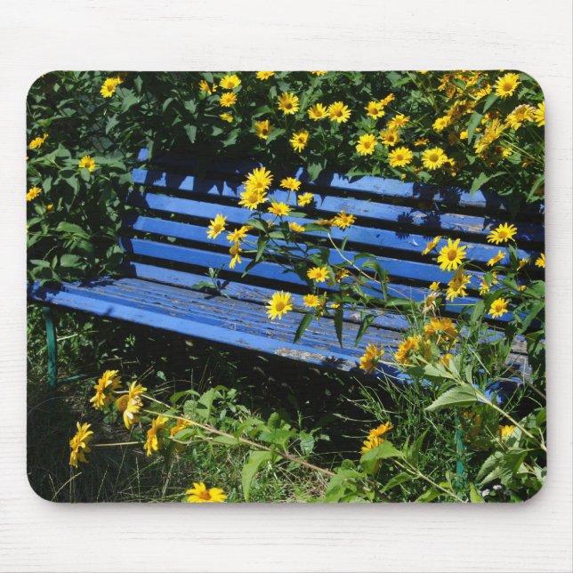 Tapis De Souris banc bleu (Devant)