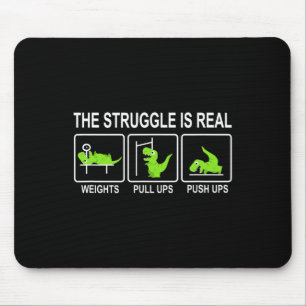 Tapis De Souris Banc de musculation pour dinosaure drôle Tractions
