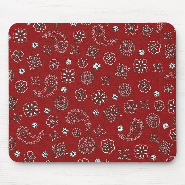 Tapis De Souris Bandana rouge Mousepad (Devant)