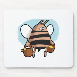 Tapis De Souris Bande dessinée d'abeille