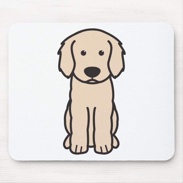 Tapis De Souris Bande dessinée de chien de Labradoodle (Devant)