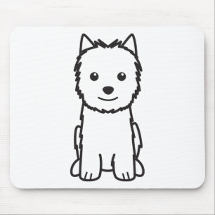 Tapis De Souris Bande dessinée de chien de Norwich Terrier