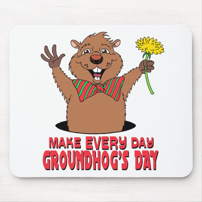 Tapis De Souris Bande dessinée Groundhog (Devant)