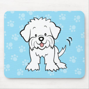 Tapis De Souris Bande dessinée mignonne Mousepad maltais