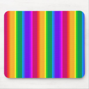 Tapis De Souris Bandes arc-en-ciel irrégulières