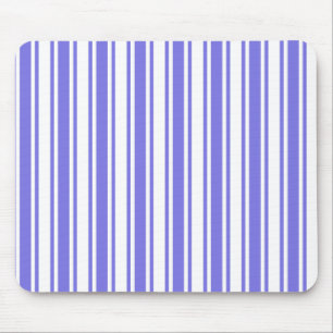 Tapis De Souris Bandes de bonbons bleu et blanc