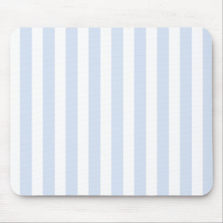 Tapis De Souris Bandes de bonbons bleu pâle et blanc