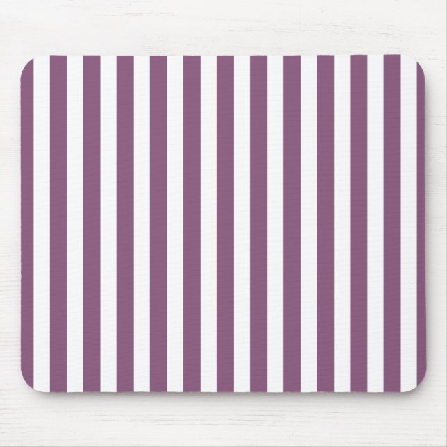 Tapis De Souris Bandes de bonbons mauves et blanches (Devant)