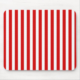 Tapis De Souris Bandes de bonbons rouges et blancs