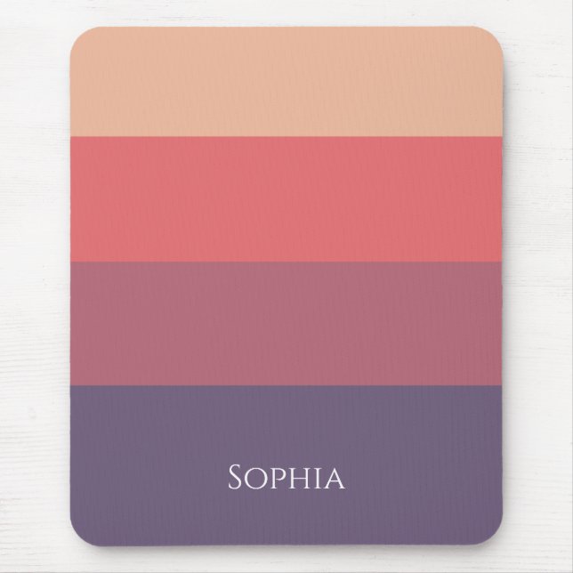 Tapis De Souris Bandes de couleur automne - (Devant)