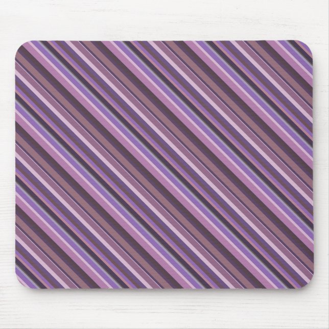 Tapis De Souris Bandes diagonales mauves (Devant)