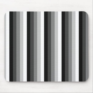 Tapis De Souris Bandes d'ombre noir et blanc