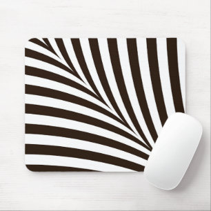 Tapis De Souris Bandes géométriques Zèbre noir et blanc