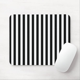 Tapis De Souris Bandes noires et blanches, Motif rayé, Lignes