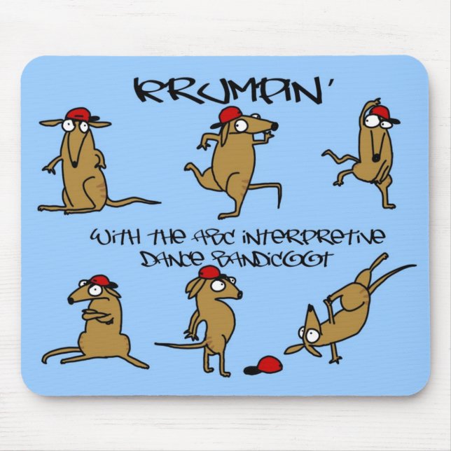 Tapis De Souris Bandicoot Krumpad de danse interprétative d'ABC (Devant)