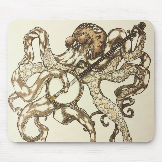 Tapis De Souris Banjo Octopus (Devant)