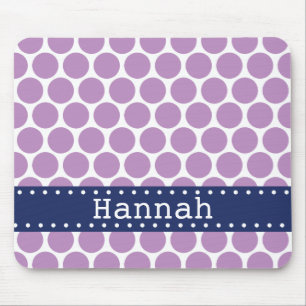 Tapis De Souris Bannière bleu clair Polka Point Motif