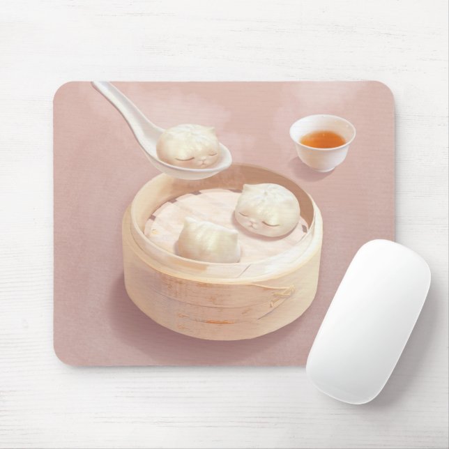 Tapis De Souris Bao Baby - Tea Time Bao Buddies (Avec souris)