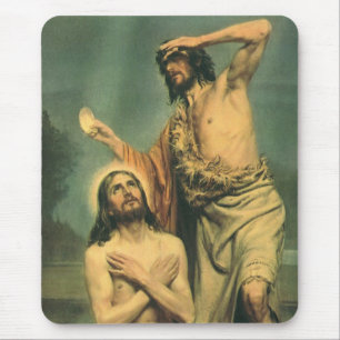 Tapis De Souris Baptême de Jésus-Christ par Jean-Baptiste