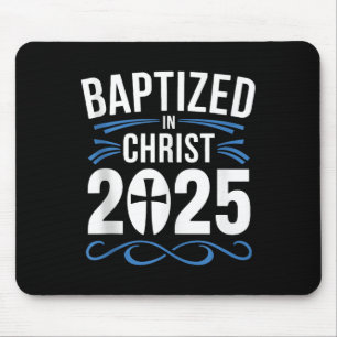 Tapis De Souris Baptisé En Christ 2025 Baptême Catholique Jésus Di