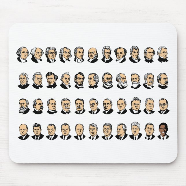 Tapis De Souris Barack Obama - Présidents Des États-Unis (Devant)