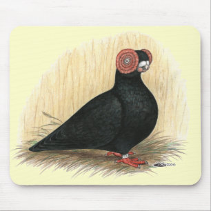 Tapis De Souris Barb Pigeon Standard Noir