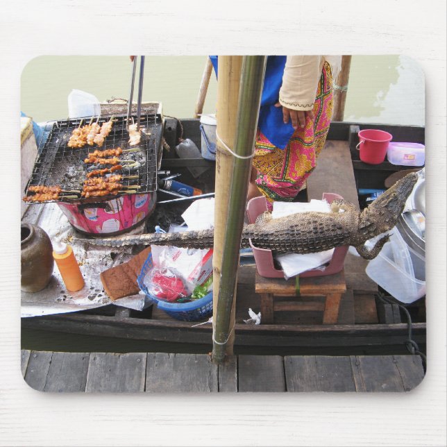 Tapis De Souris Barbecue de viande de crocodile ... Thaïlande Stre (Devant)