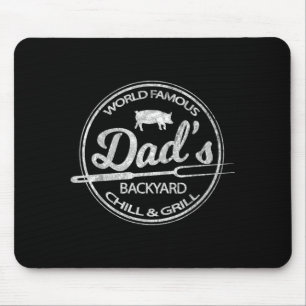 Tapis De Souris Barbecue et détente BBQ de papa mondialement célèb