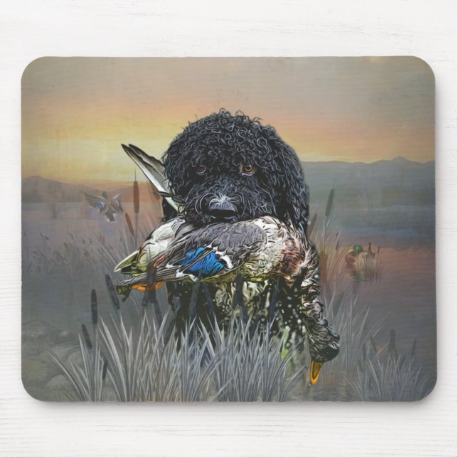 Tapis De Souris Barbet, Chien d'eau français (Devant)