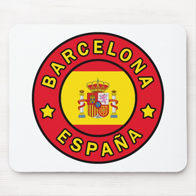 Tapis De Souris Barcelone Espagne (Devant)