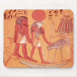 Tapis De Souris Barque solaire avec Re-Horakhty