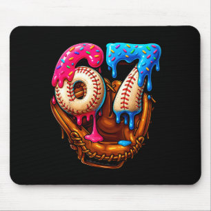 Tapis De Souris Baseball 67 Six Seven Drôle 6 7 Mème Gen Alpha Mem