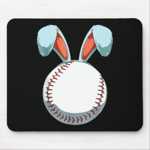 Tapis De Souris Baseball Lapin de Pâques OEufs de Pâques Chasse Ba