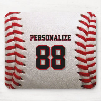 Tapis De Souris Baseball Softball Nom et Numéro Personnalisés