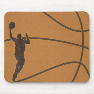 Tapis De Souris Basket-ball Boule Mousepad Souris
