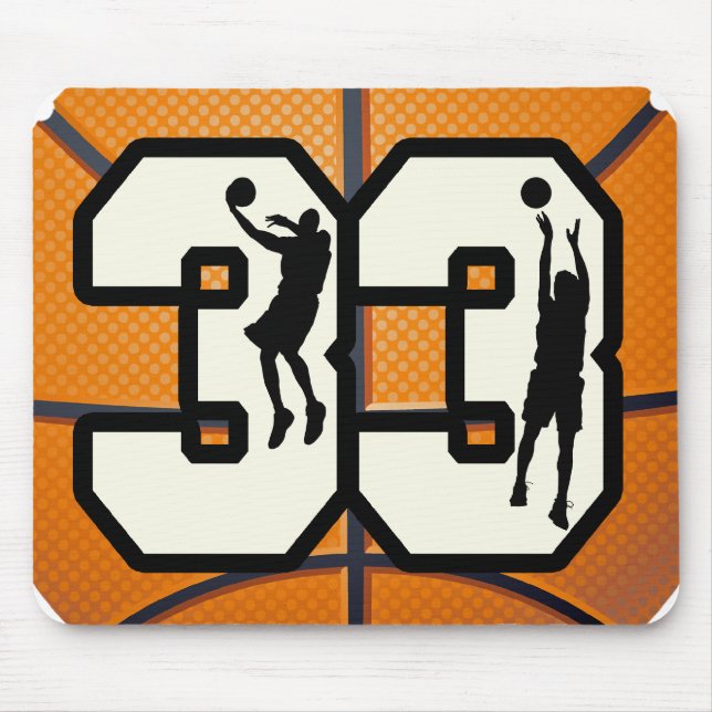 Tapis De Souris Basket-ball du numéro 33 (Devant)