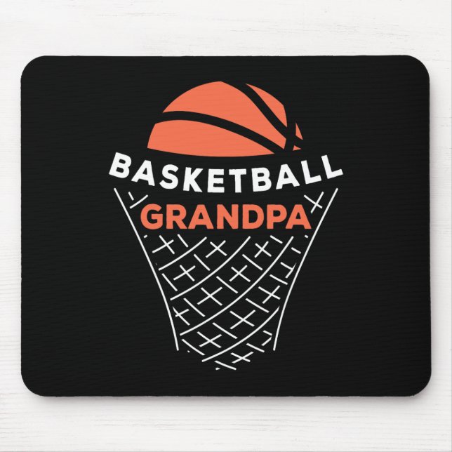 Tapis De Souris Basket-ball Grand-pa Ball Lover Meilleur Grand-Pèr (Devant)