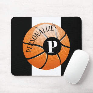 Tapis De Souris Basket-ball personnalisé Nom de l'appelant Monogr