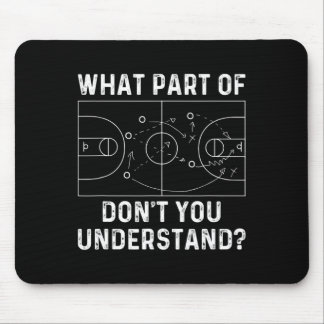 Tapis De Souris Basketball entraîneur s'amuser quelle partie de Do